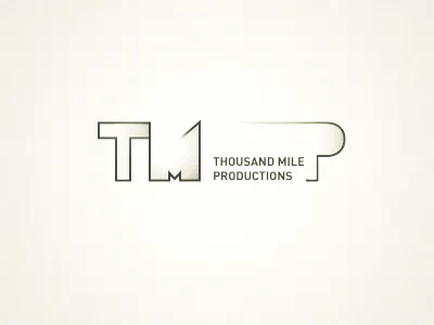 Thousand Mile Productions logo outline simple type