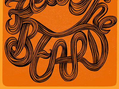 Go Giants beard friends of type giants script