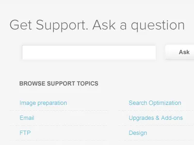 Working on a support section ... grey input proxima soft typekit typography ui