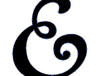 Formerly an Ampersand ampersand goudy illustrator logo paths