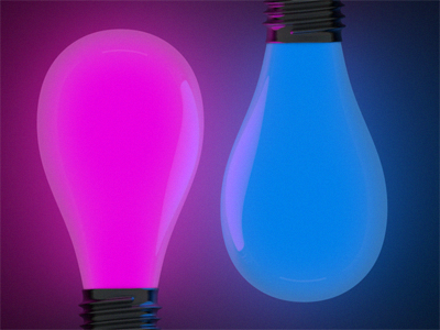 Light Bulbs c4d compositing light