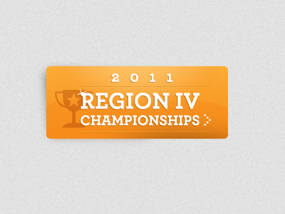Region IV 2011 button orange