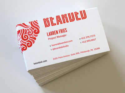 Bearded Card :: Red Version beard bearded business card cyclone