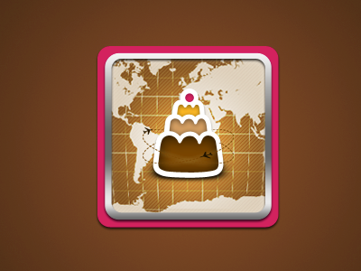 Cake 'Going' Icon cake icon travel