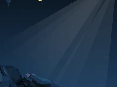 Night Time on the Mountains of Makkah