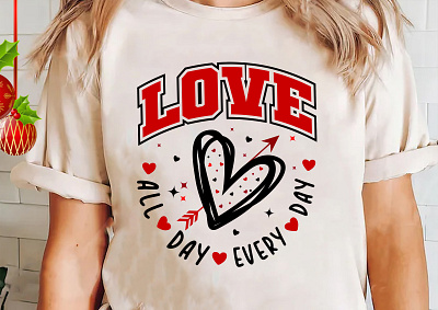 Love all day every day typography Vector Design illustration invitation love hand drawn typography t shirt design tshirts typography