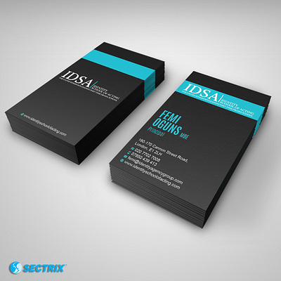 Business Card Design for IDSA adobe illustrator business card design graphic design