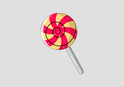 Lolipop design illustration logo simple vector