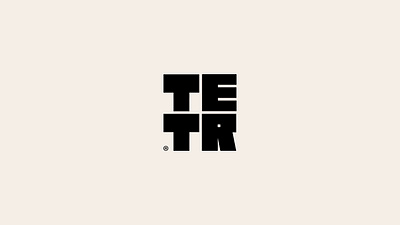 TETR acute block branding brick cosmodrome art creative design graphic design illustration logo logofolio malina cosmica modern portfolio sale shape square tetris vector wordmark