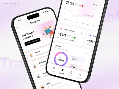 Zyric - Budget and Expense Tracker App app app ui expense finance finance mobile app fintech management mobile app mobile app design money tracker tracker app ui ux wallet