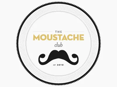 The Moustache Club get them off me! golden moustaches everywhere help oh.. so soft