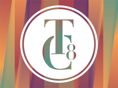 TC8 logo monogram pattern type