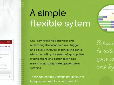 flexible system green texture white
