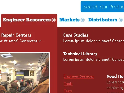 Dribbble 110510 dropdown nav site design