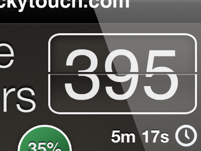 ClickyTouch Retina Preview black green iphone