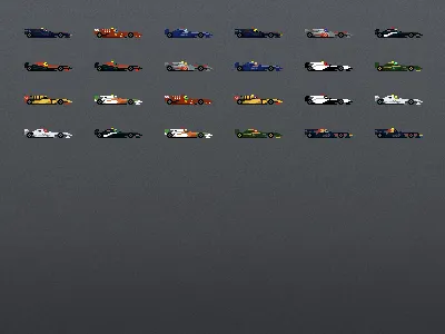 Pixel F1 Cars car f1 ferrari force india formula 1 hispania lotus mclaren mercedes pixel pixelart red bull renault sauber toro rosso virgin williams