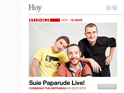 Online Events Guide calendar events music red slideshow texture tickets