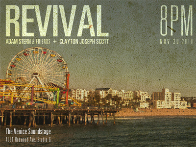 Revival Poster concert poster photography typography