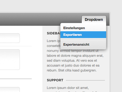 Dropdown dropdown interface menu nav navigation ui web website