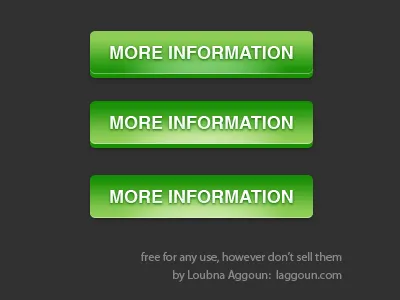 Wide Green Button button download green psd ui