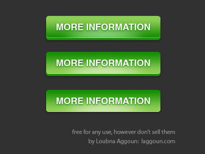 Wide Green Button button download green psd ui
