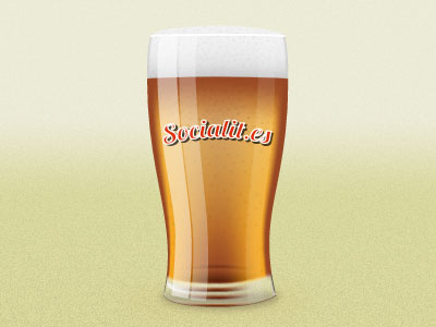 Socialit.es beer glass social vector