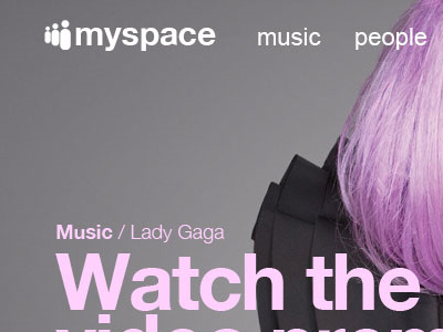 Myspace myspace re design social network