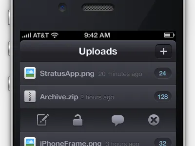 Stratus App Rebound cloudapp dark ios iphone ui