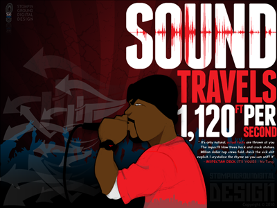 SOUND hip hop illustration