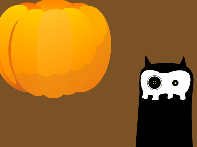 Spooky design illustrator orange