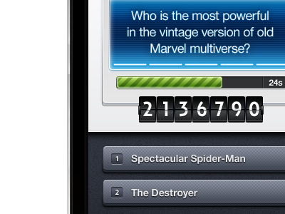 iPhone Trivia App (Game) #4 app game gui interface iphone trivia ui