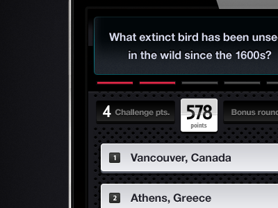 iPhone Trivia App (Game) #1 app game gui interface iphone trivia ui