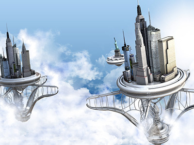 3d Spaceship 3d clean design esquire installation interactive modeling texture