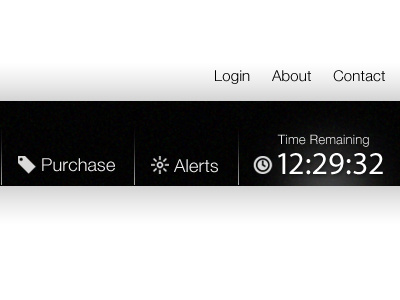Time Remaining black helvetica myriadpro nav