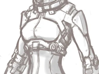 Pilot Suit character design concept art drawing legions