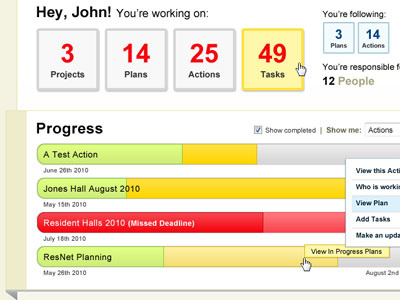 Project Management (Dashboard) app dashboard project management ui web