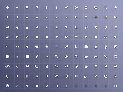 Free 128 x 16 x 16 Icon Set 128 16px 16x16 buttons colors css free icon set sprite ui webapp white