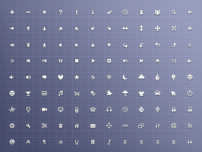 Free 128 x 16 x 16 Icon Set 128 16px 16x16 buttons colors css free icon set sprite ui webapp white