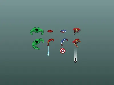 The Avengers avengers character game hero illustration vector