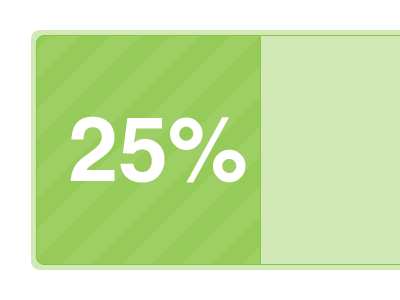Progress green helvetica kickstarter progress