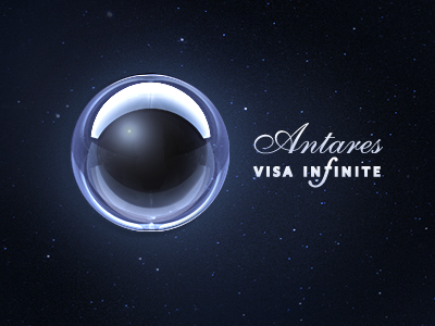 Antares Visa Infinite ball blue illustration site