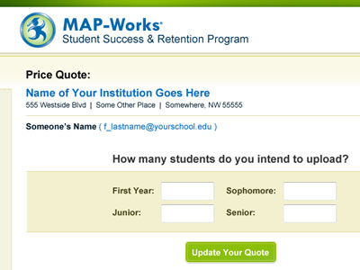 Quote Sheet buttons form invoice web
