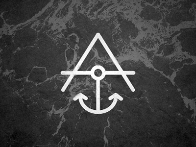 Anchorage a anchor line monoweight nautical surf texture type typography