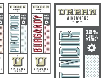 UW labels branding drunkards identity packaging