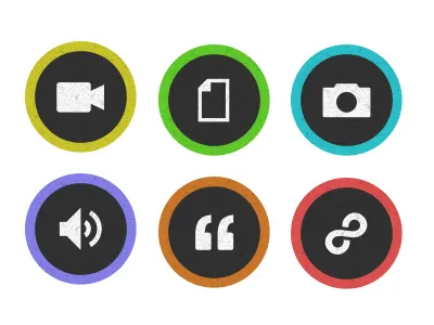 Icons for tumblr blog blog clean design icon icons texture tumblr website