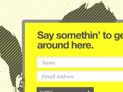 Secret Handshake Website Modal button chicago depth of field form georgia gray helvetica secret handshake transparency white yellow