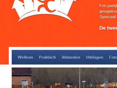 Vijfkerkenloop blue layout orange