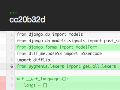 Diff styles, rd. 2 code diff