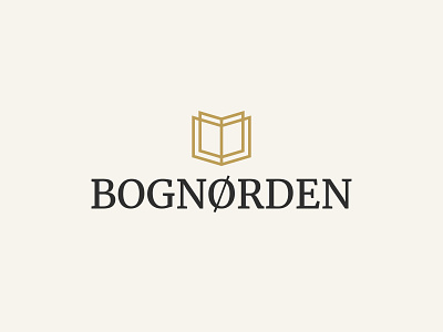 Bognørden Logo Design abstract book design book forum branding book nerd branding branding graphic design intellectual logo design logo minimalist logo monoline book icon logo online book community reading community branding simple logo design