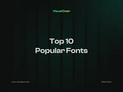 Top 10 Popular Fonts For Designers branding fonts graphic design popular typeface typo typography ui